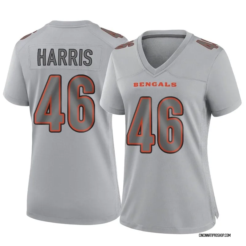 Gray Women's Clark Harris Cincinnati Bengals Game Atmosphere Fashion Jersey