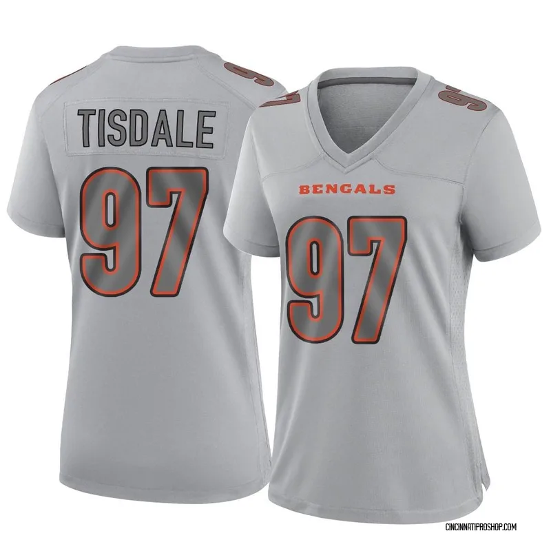 Gray Women's Tariqious Tisdale Cincinnati Bengals Game Atmosphere Fashion Jersey