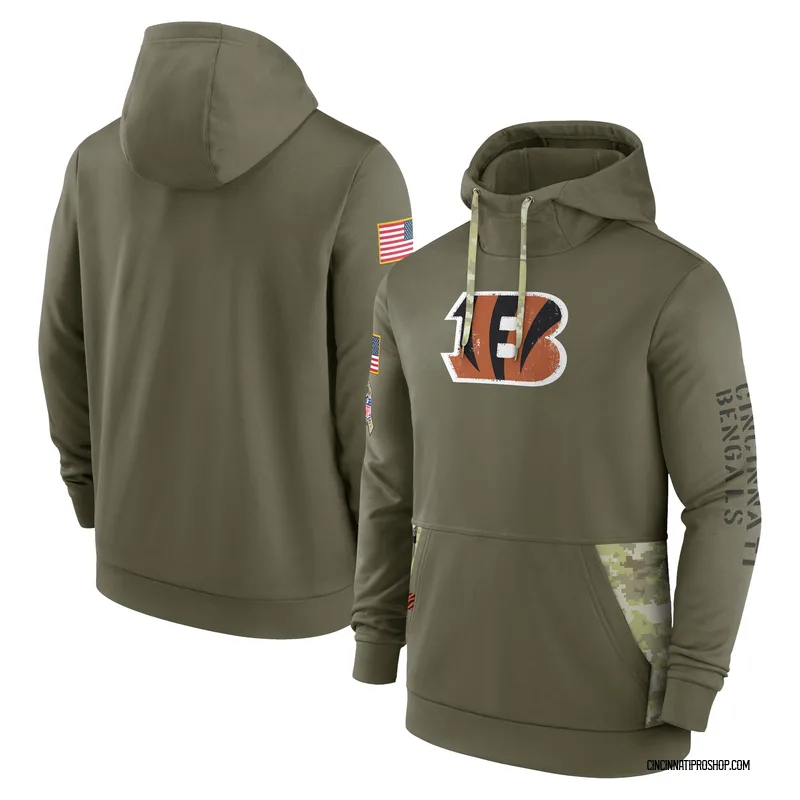 Olive Men's Cincinnati Bengals 2022 Salute to Service Therma