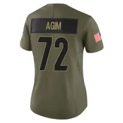 Olive Women's McTelvin Agim Cincinnati Bengals Limited 2025 Salute to Service Jersey