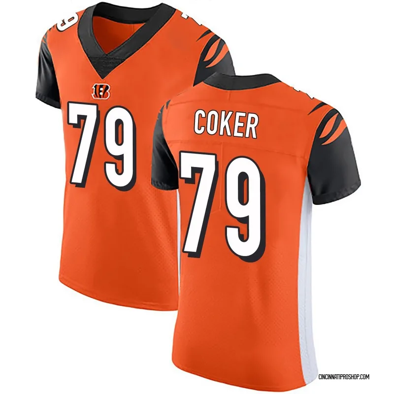 Orange Men's Andrew Coker Cincinnati Bengals Elite Alternate Vapor Untouchable Jersey