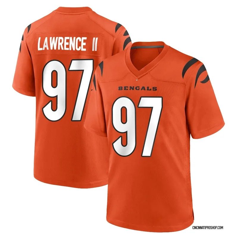 Orange Men's Dexter Lawrence II Cincinnati Bengals Game Jersey