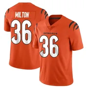 Orange Men's Kendall Milton Cincinnati Bengals Limited Vapor Untouchable Jersey