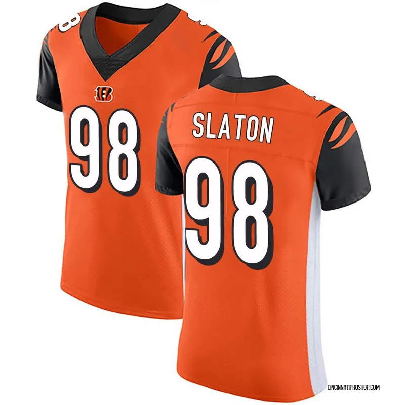 Orange Men's T.J. Slaton Cincinnati Bengals Elite Alternate Vapor Untouchable Jersey