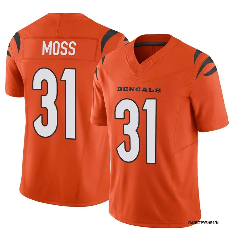 Orange Men's Zack Moss Cincinnati Bengals Limited Vapor F.U.S.E.