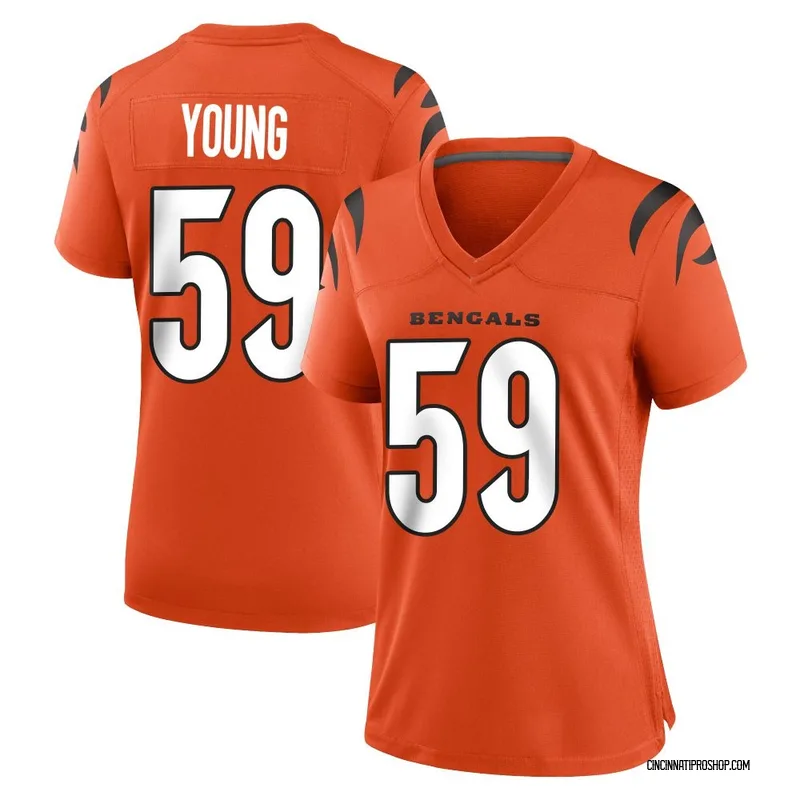 Orange Women's Craig Young Cincinnati Bengals Game Jersey