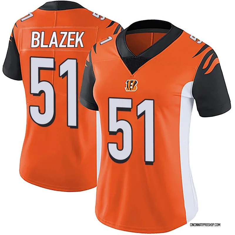 Orange Women's Justin Blazek Cincinnati Bengals Limited Vapor Untouchable Jersey