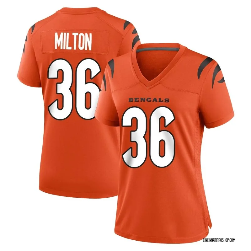 Orange Women's Kendall Milton Cincinnati Bengals Game Jersey