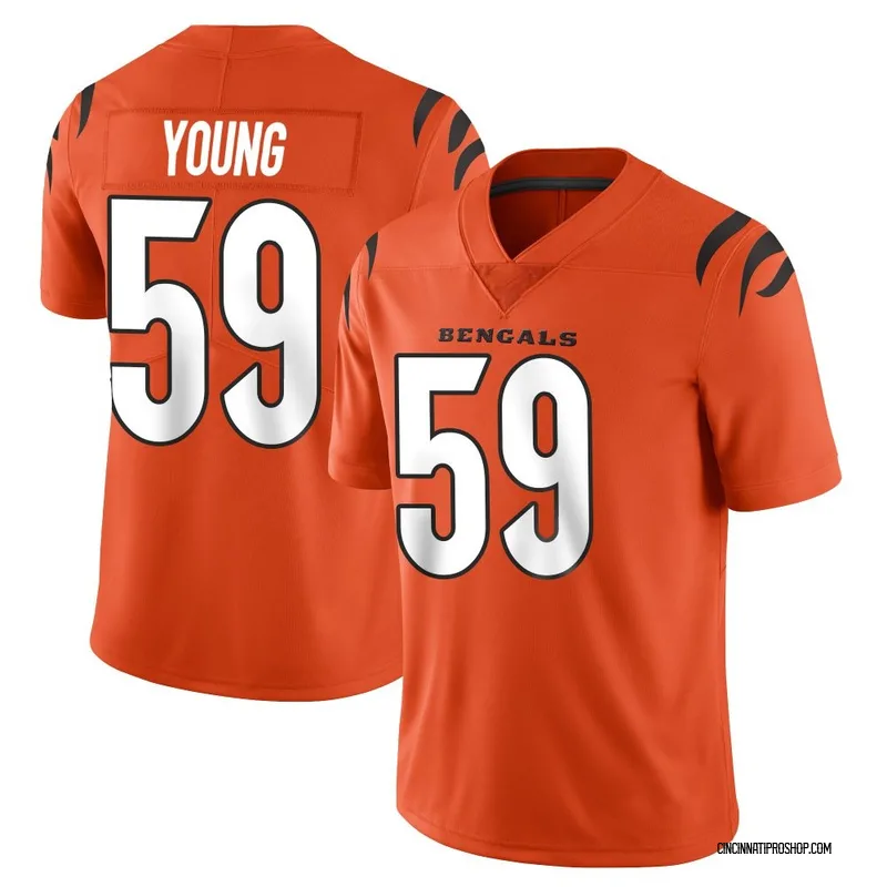 Orange Youth Craig Young Cincinnati Bengals Limited Vapor Untouchable Jersey
