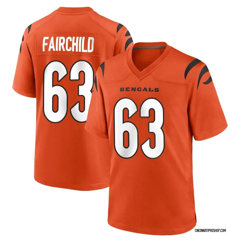 Orange Youth Dylan Fairchild Cincinnati Bengals Game Jersey