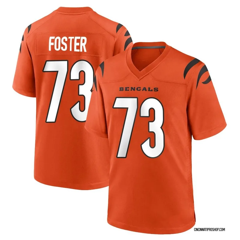 Orange Youth Javon Foster Cincinnati Bengals Game Jersey