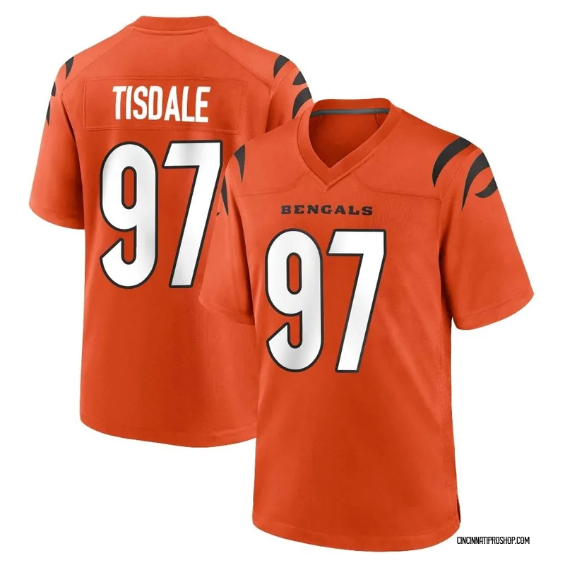 Orange Youth Tariqious Tisdale Cincinnati Bengals Game Jersey
