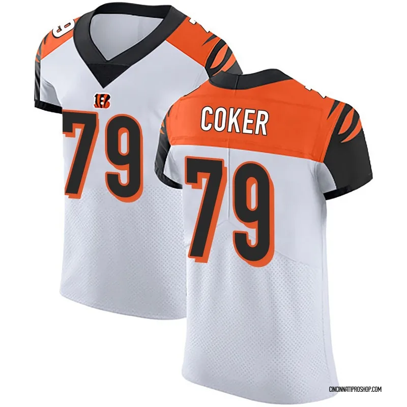 White Men's Andrew Coker Cincinnati Bengals Elite Vapor Untouchable Jersey