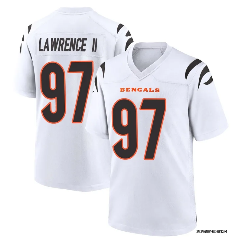 White Men's Dexter Lawrence II Cincinnati Bengals Game Jersey