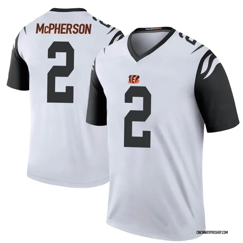 White Women's Evan McPherson Cincinnati Bengals Limited Color Rush Vapor  Untouchable Jersey