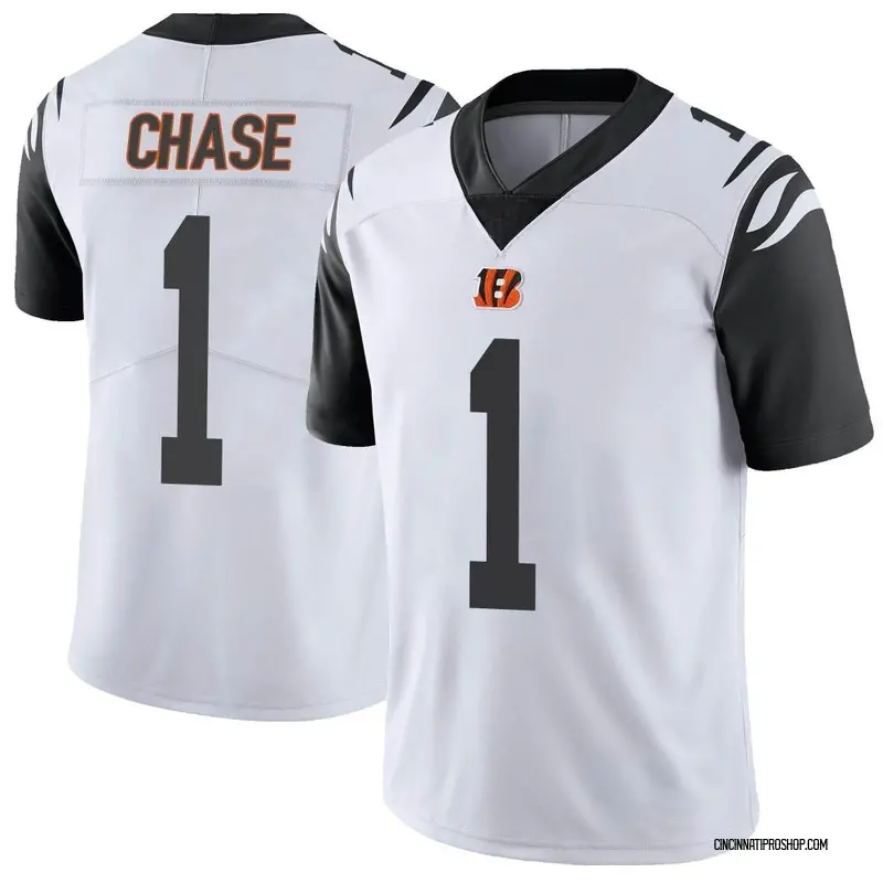 Men's Nike Ja'Marr Chase Gray Cincinnati Bengals Atmosphere Fashion Game Jersey, Size: 2XL, BNG Grey