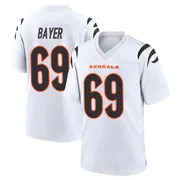 White Men's Jacob Bayer Cincinnati Bengals Game Jersey
