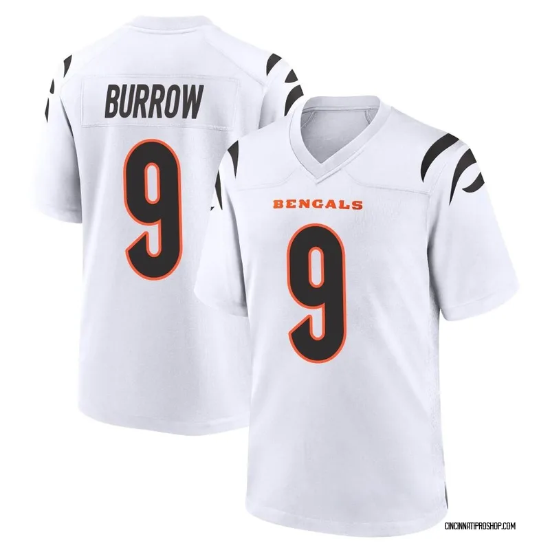 White Men's Joe Burrow Cincinnati Bengals Game Jersey