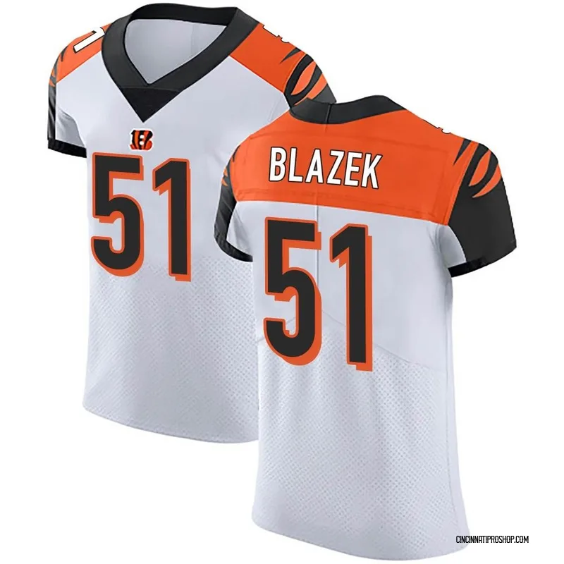 White Men's Justin Blazek Cincinnati Bengals Elite Vapor Untouchable Jersey
