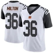 White Men's Kendall Milton Cincinnati Bengals Limited Color Rush Vapor Untouchable Jersey