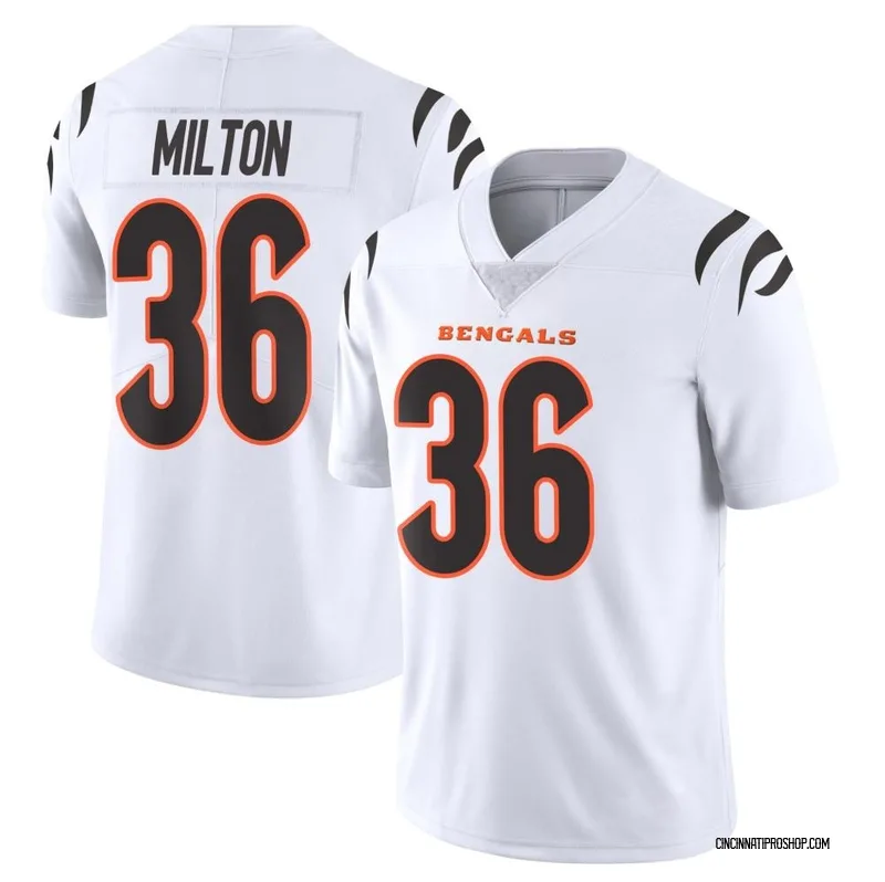 White Men's Kendall Milton Cincinnati Bengals Limited Vapor Untouchable Jersey