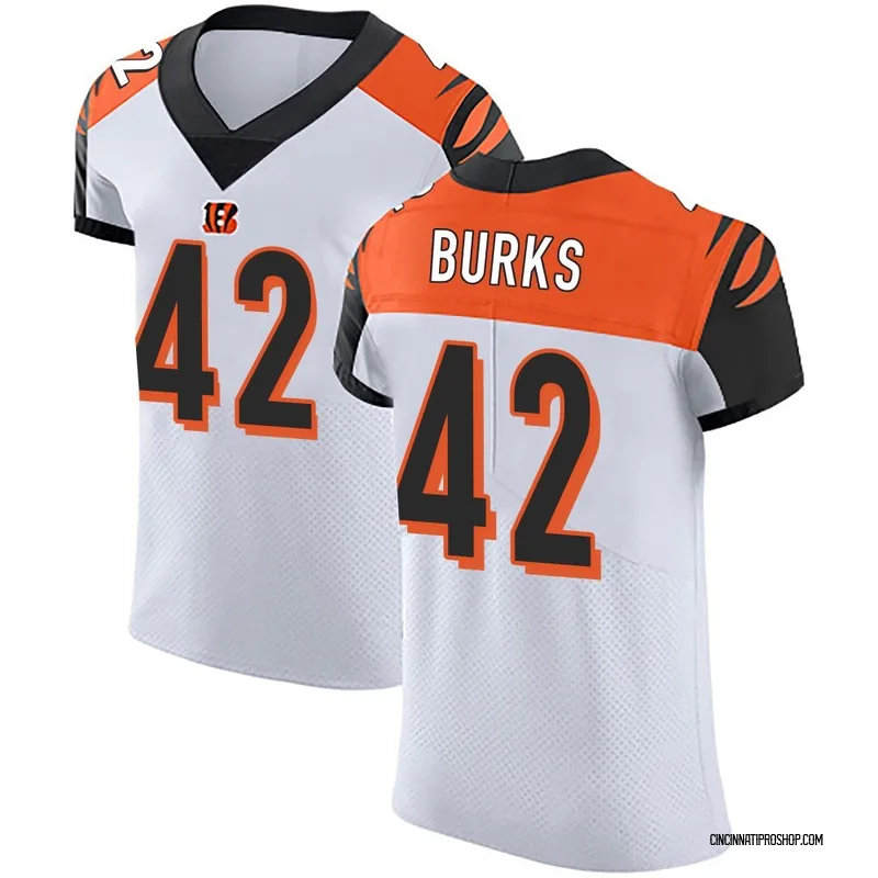 White Men's Oren Burks Cincinnati Bengals Elite Vapor Untouchable Jersey
