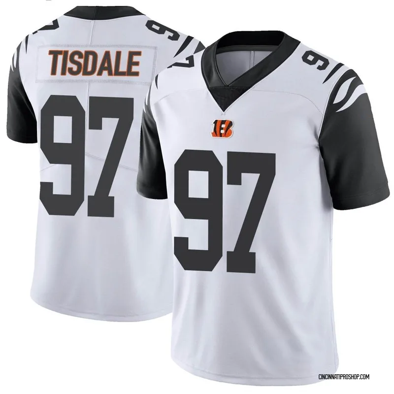White Men's Tariqious Tisdale Cincinnati Bengals Limited Color Rush Vapor Untouchable Jersey