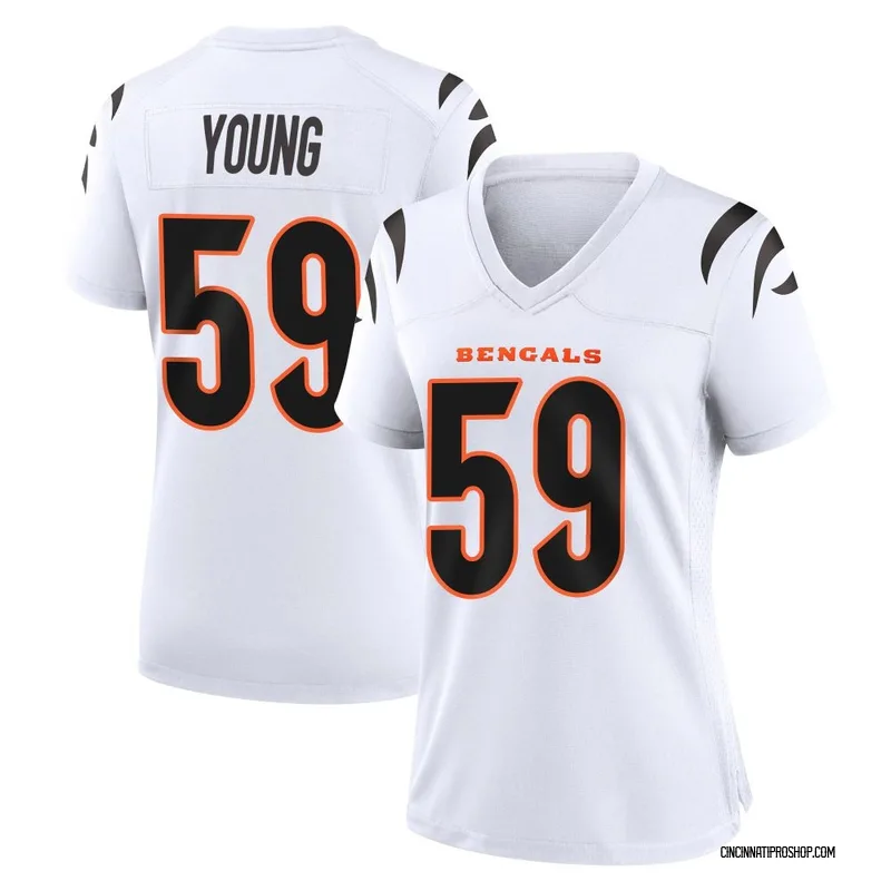 White Women's Craig Young Cincinnati Bengals Game Jersey