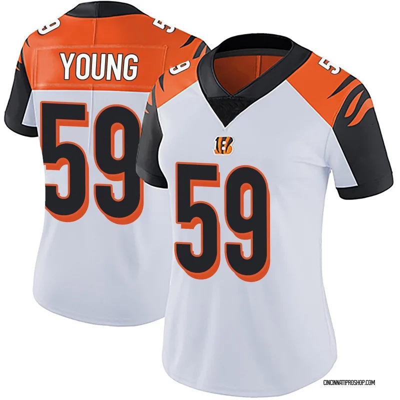 White Women's Craig Young Cincinnati Bengals Limited Vapor Untouchable Jersey