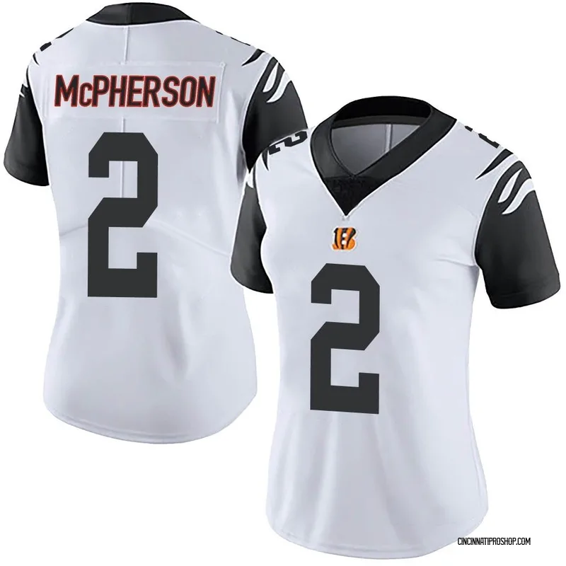 White Women's Evan McPherson Cincinnati Bengals Limited Color Rush