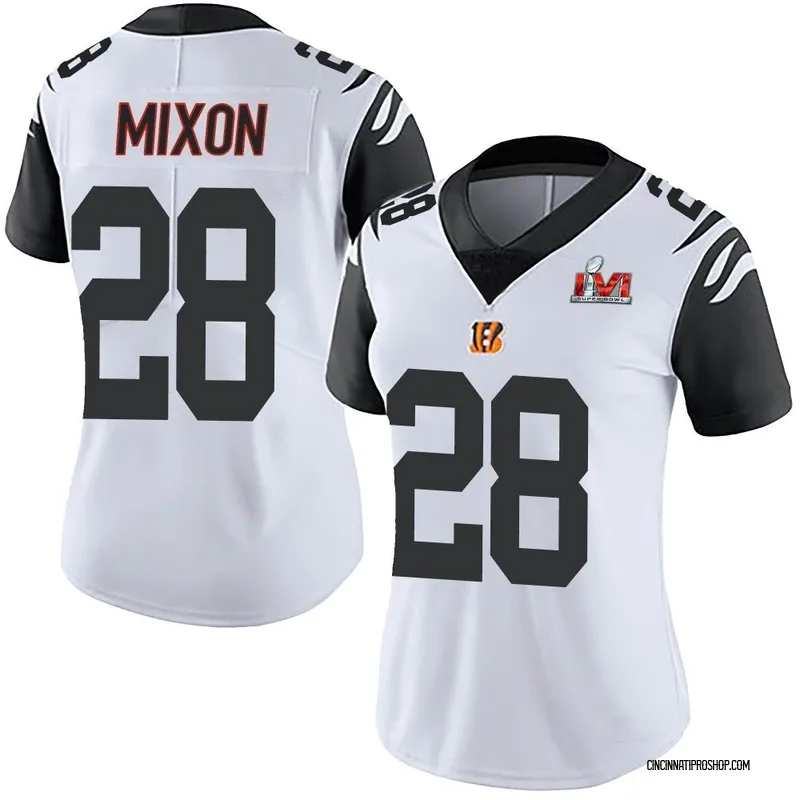 Joe Mixon Men Jersey White Black Orange Rush Bengals 
