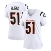 White Women's Justin Blazek Cincinnati Bengals Game Jersey