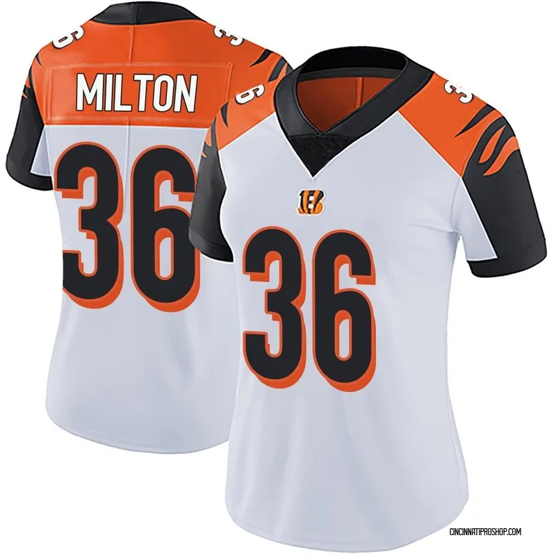 White Women's Kendall Milton Cincinnati Bengals Limited Vapor Untouchable Jersey