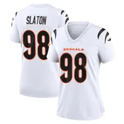 White Women's T.J. Slaton Cincinnati Bengals Game Jersey