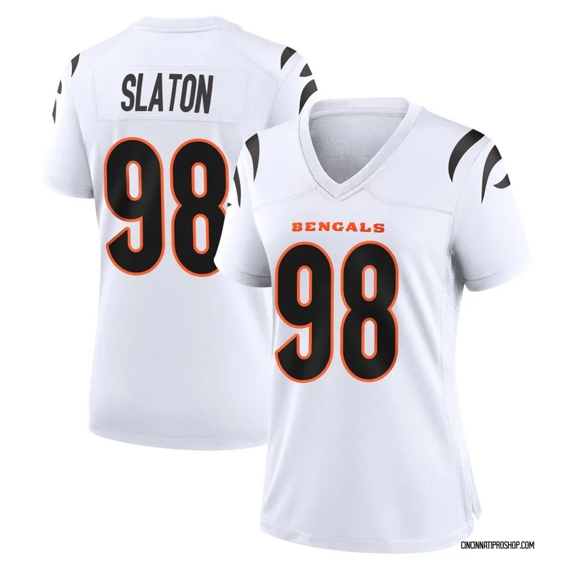 White Women's T.J. Slaton Cincinnati Bengals Game Jersey