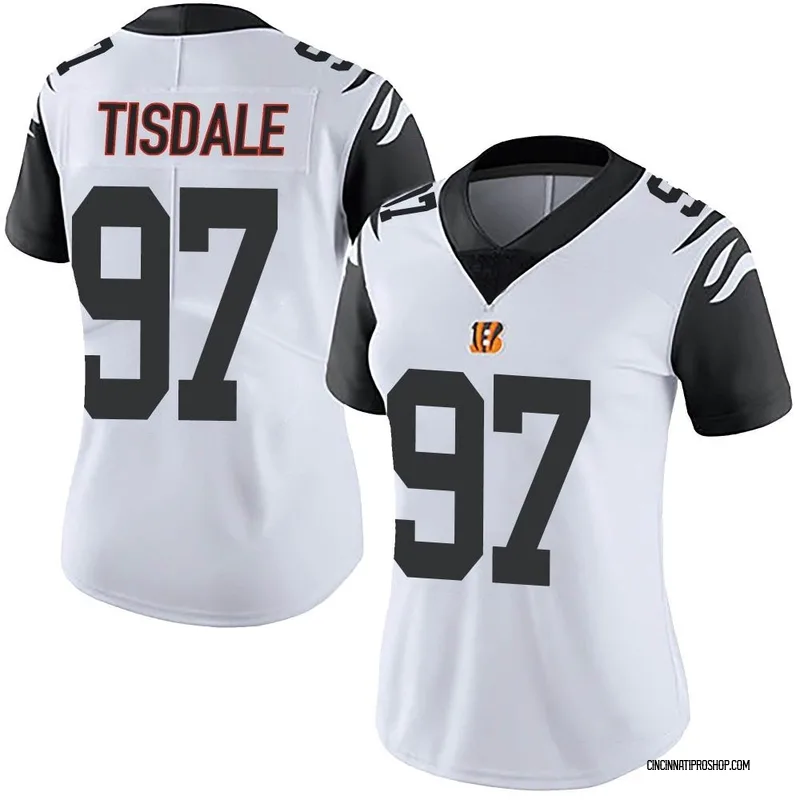 White Women's Tariqious Tisdale Cincinnati Bengals Limited Color Rush Vapor Untouchable Jersey