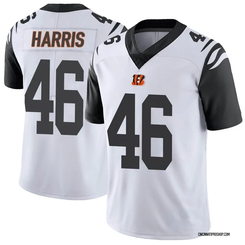White Youth Clark Harris Cincinnati Bengals Limited Color Rush Vapor Untouchable Jersey