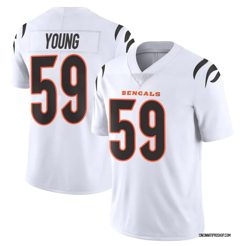 White Youth Craig Young Cincinnati Bengals Limited Vapor Untouchable Jersey
