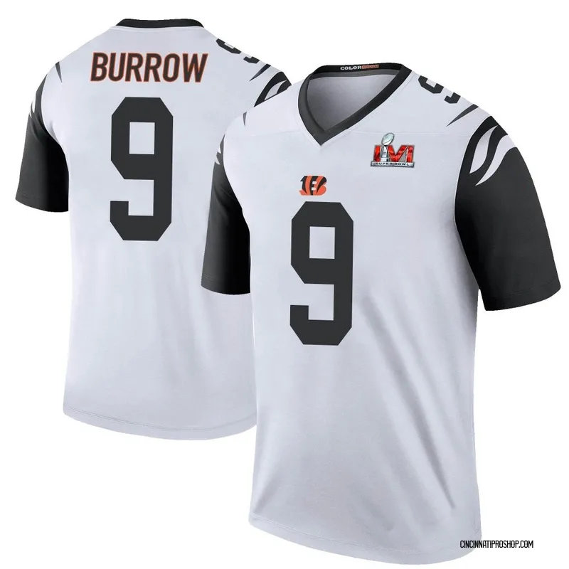 White Youth Joe Burrow Cincinnati Bengals Legend Color Rush Super Bowl ...