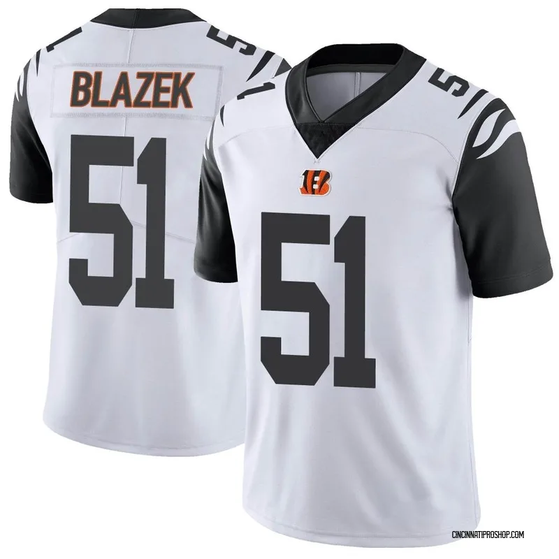 White Youth Justin Blazek Cincinnati Bengals Limited Color Rush Vapor Untouchable Jersey