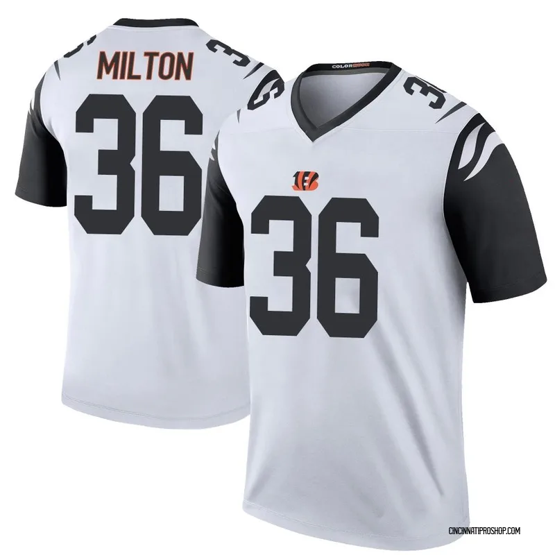 White Youth Kendall Milton Cincinnati Bengals Legend Color Rush Jersey
