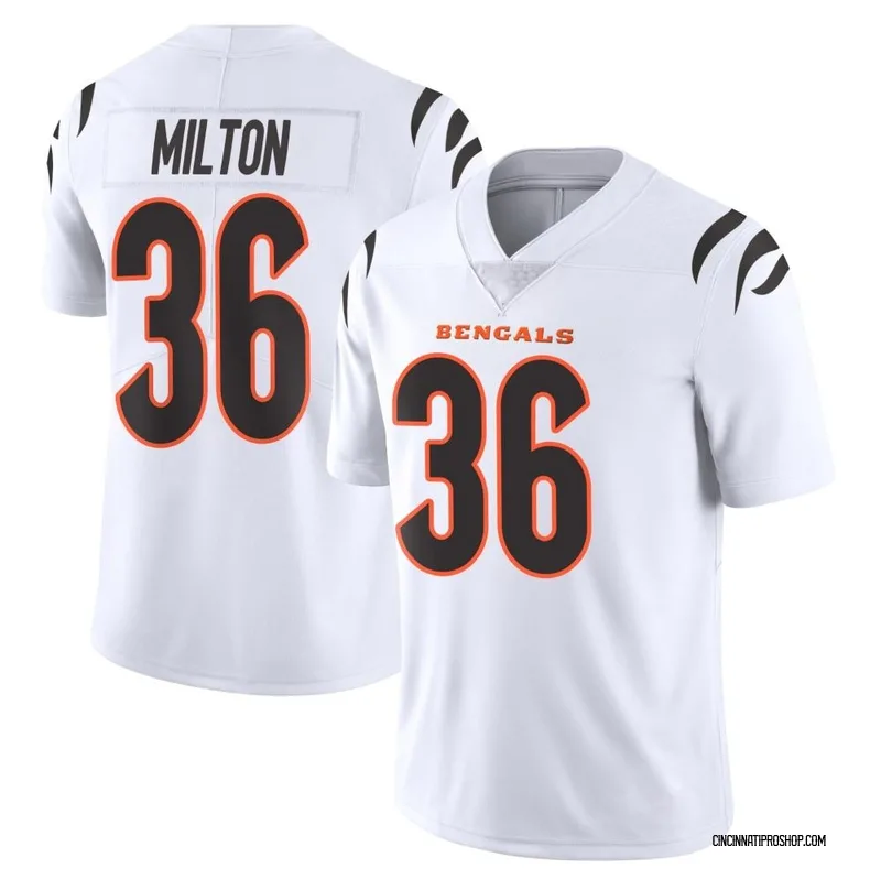 White Youth Kendall Milton Cincinnati Bengals Limited Vapor Untouchable Jersey