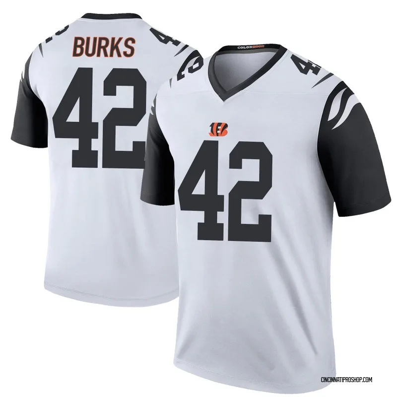 White Youth Oren Burks Cincinnati Bengals Legend Color Rush Jersey