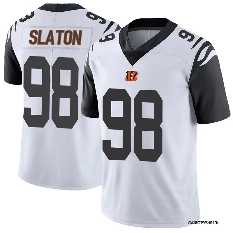 White Youth T.J. Slaton Cincinnati Bengals Limited Color Rush Vapor Untouchable Jersey
